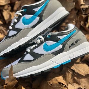 Nike Air Span II 2 Black Laser Blue White AH8047-001 Men's Retro Running size 12